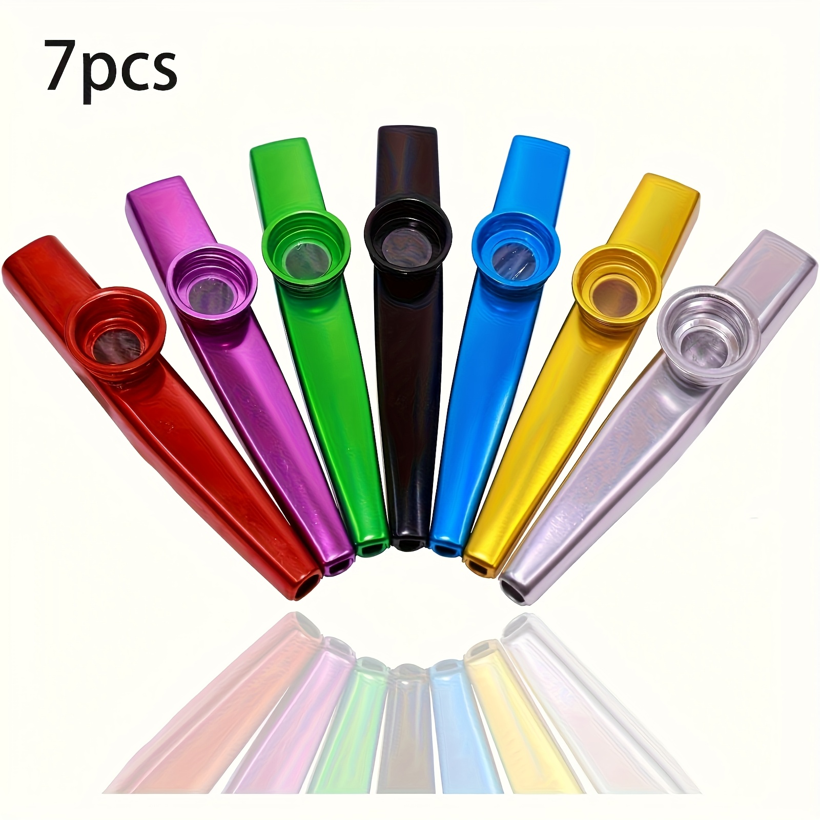 Musical Instrument Art - 7 pçs metal kazoos design simples