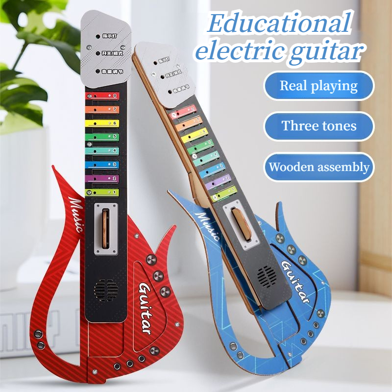Musical Instrument Diy For Kids - Kits de guitarra elétrica de madeira