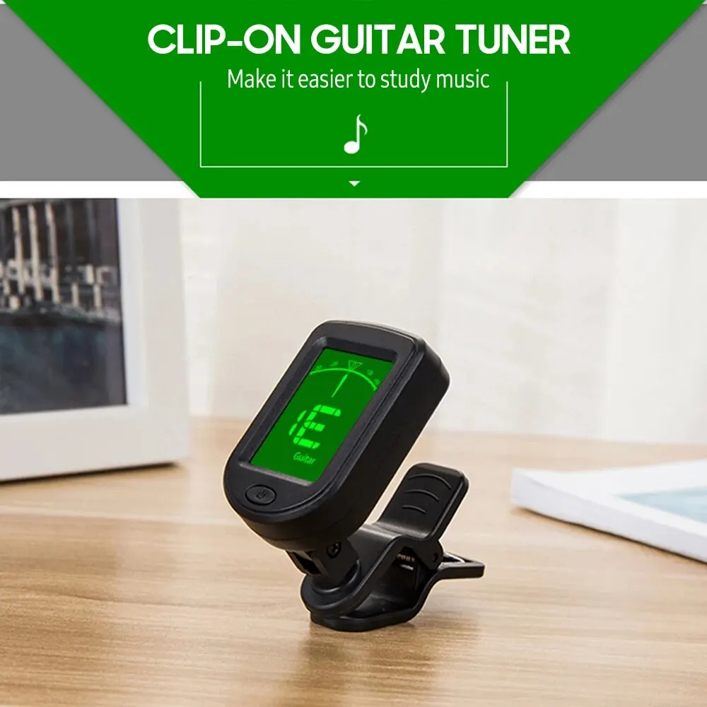 Musical Instrument Art - T-02 afinador de guitarra clip-on sintonizador