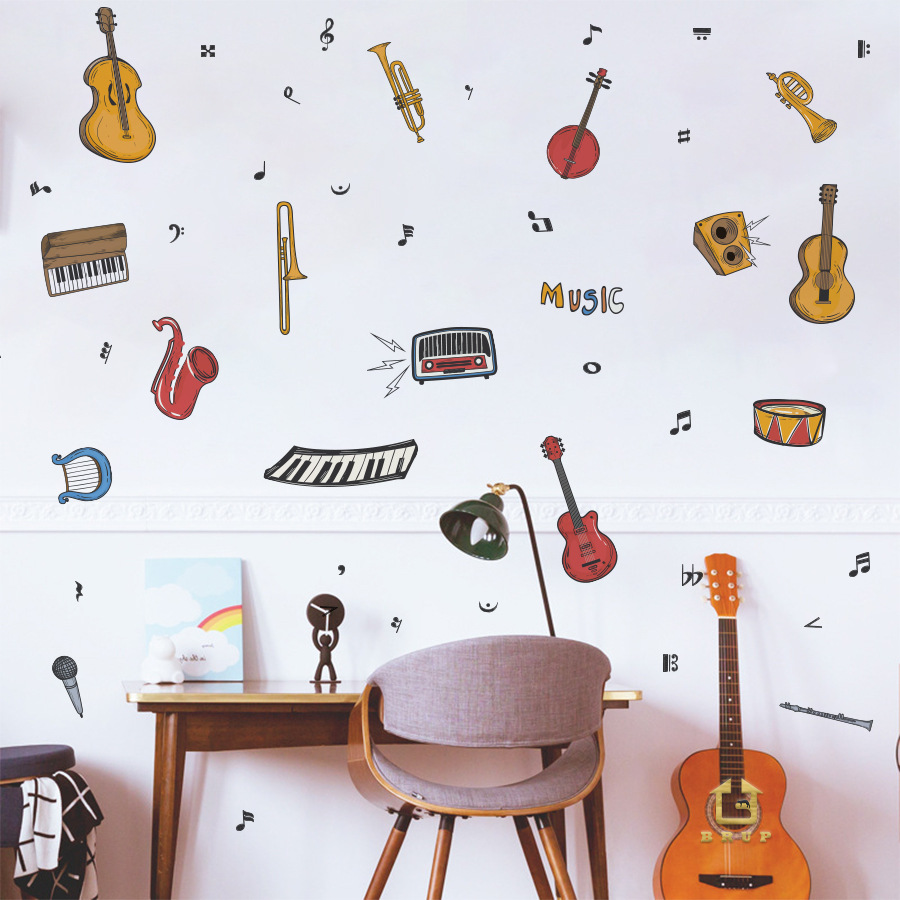 Adesivo de parede de instrumen - Musical Instrument Diy For Kids avaliação e preço