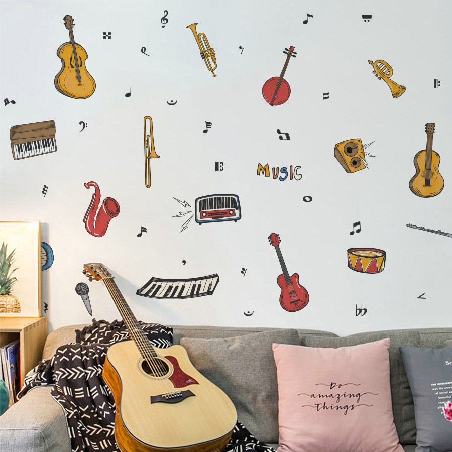 Adesivo de parede de instrumen - Musical Instrument Diy For Kids avaliação e preço