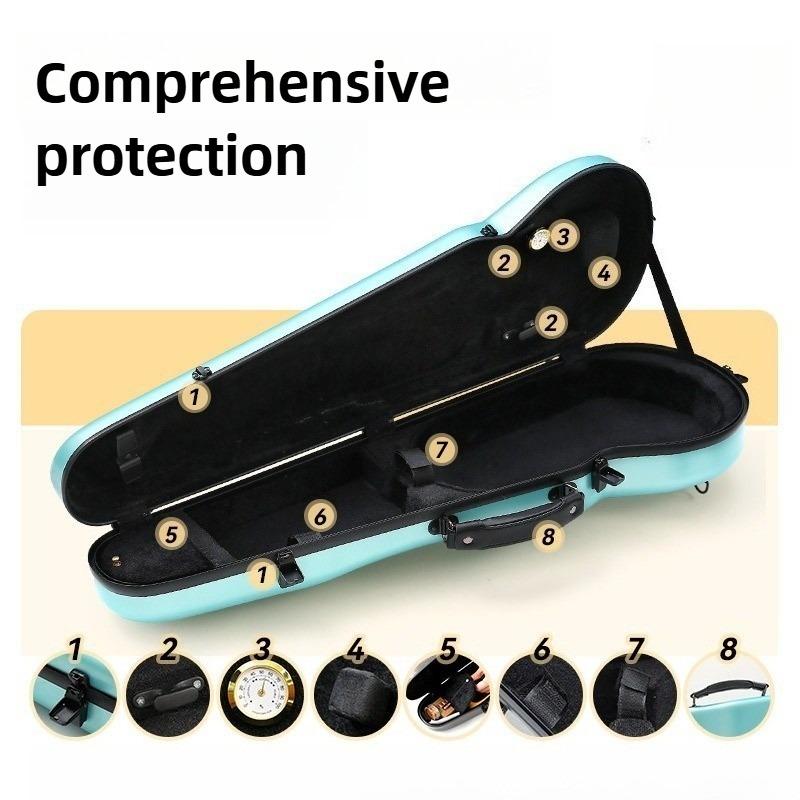 Caso de violino de fibra de ca - Musical Instrument Bag avaliação e preço