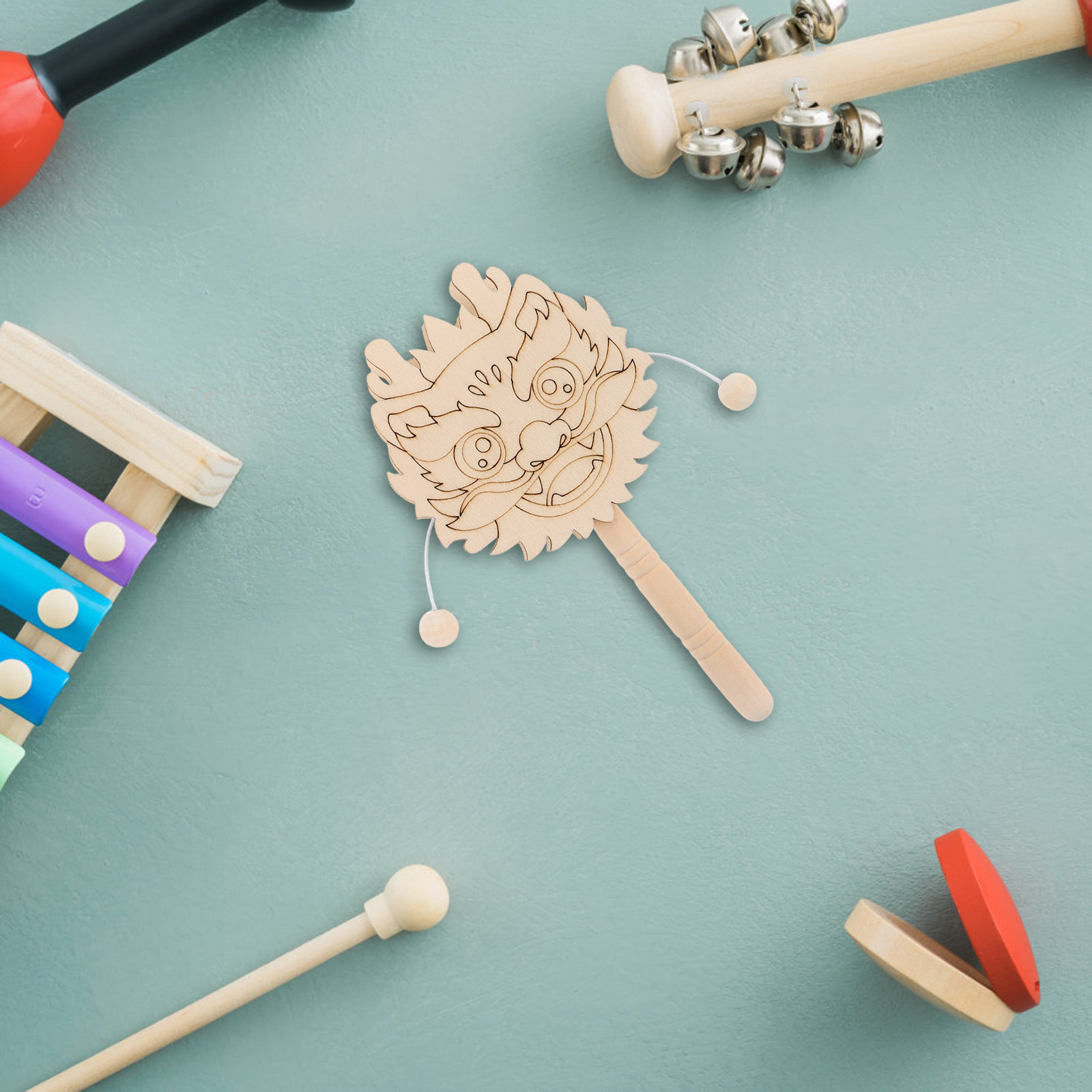 Tambor de Madeira Inacabado pa - Musical Instrument Diy For Kids avaliação e preço