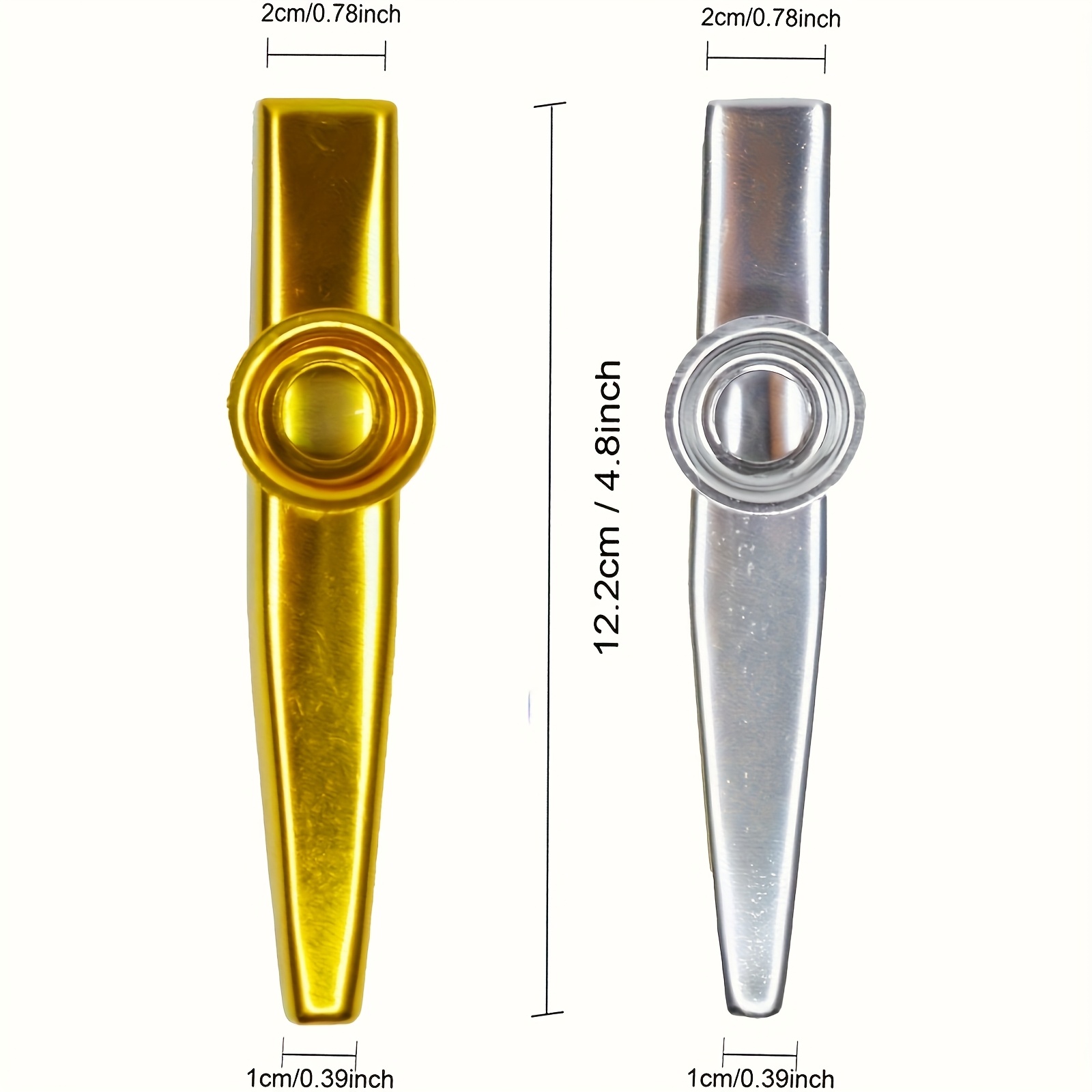 7 pçs metal kazoos design simp - Musical Instrument Art avaliação e preço