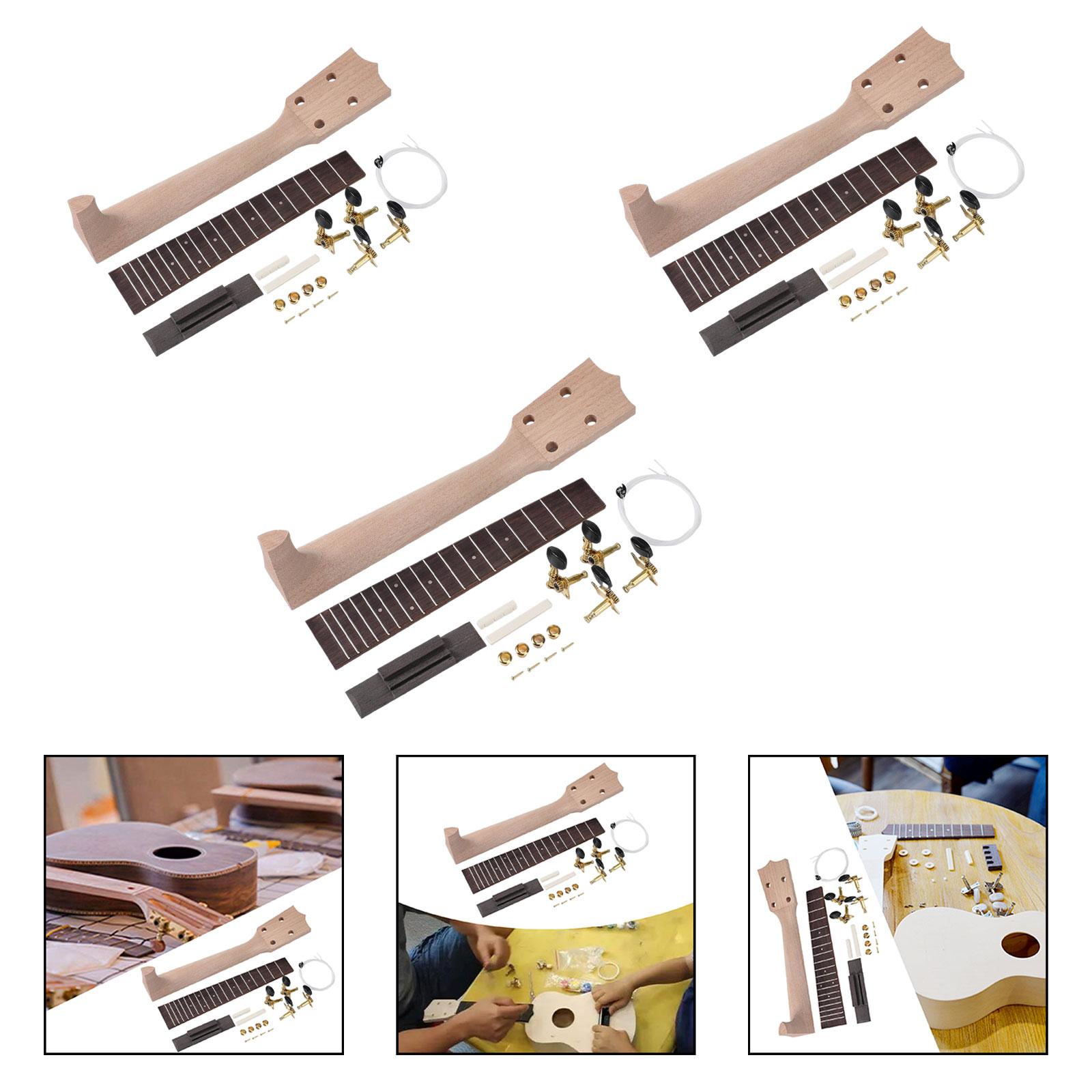 Kit DIY de Ukulele com Ponte e - Musical Instrument Diy For Kids avaliação e preço