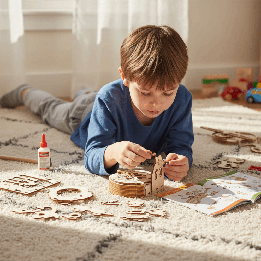 Quebra-Cabeça 3D de Madeira pa - Musical Instrument Diy For Kids avaliação e preço