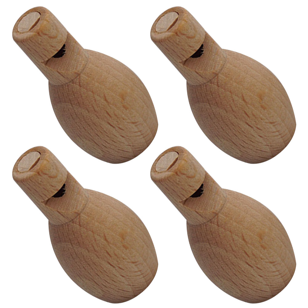 4 Apito de Madeira Não Acabado - Musical Instrument Diy For Kids avaliação e preço